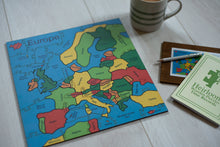 Load image into Gallery viewer, A completed Wooden Jigsaw Puzzle of the Countries of Europe. 